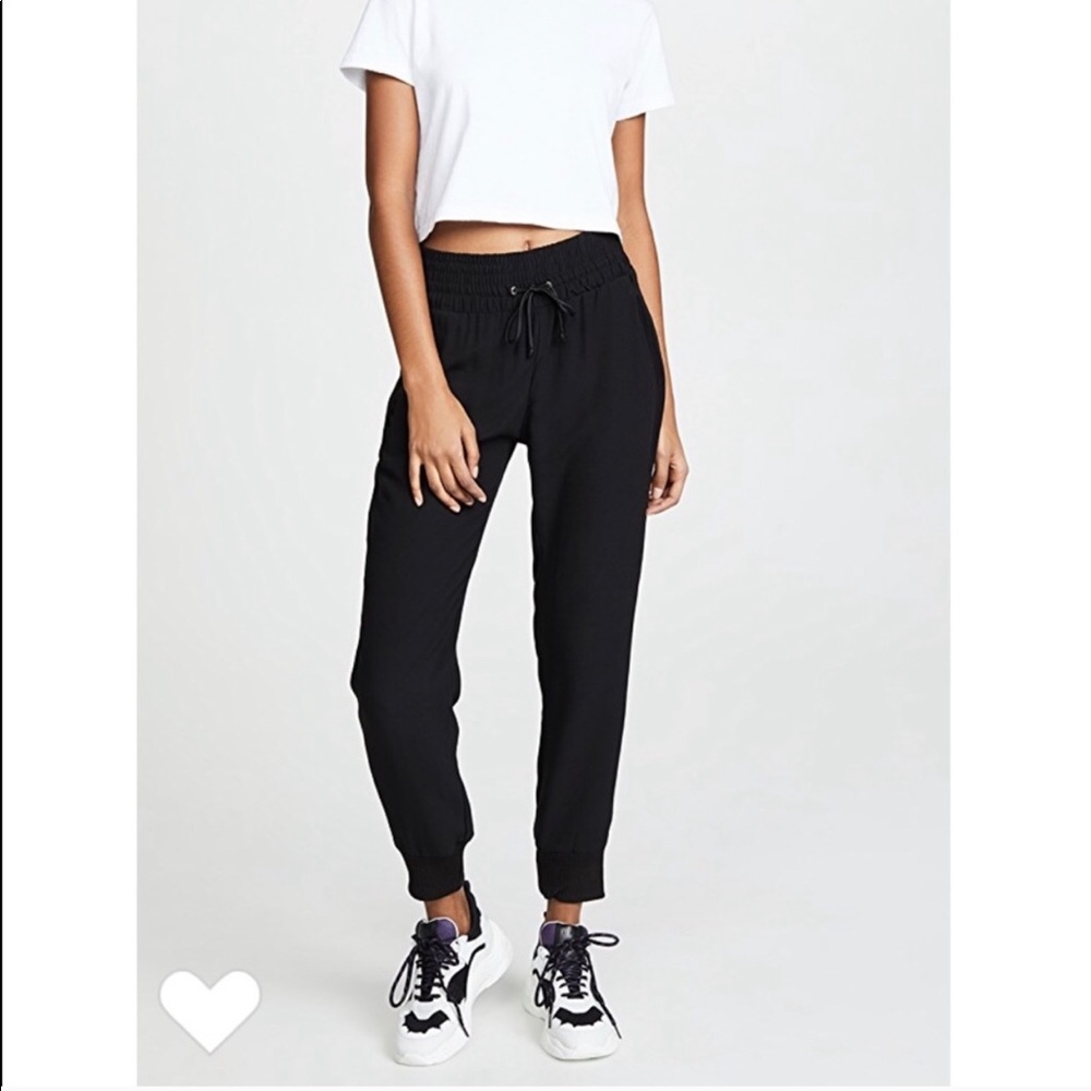 Monrow Black Cuff Pants - Picture 1 of 8